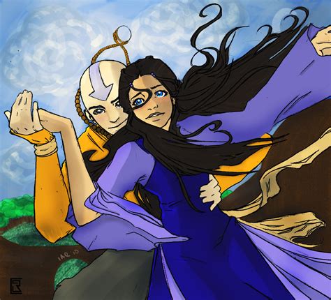 aang und katara|aang and katara adults.